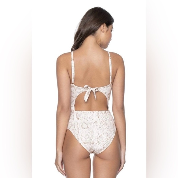 PILYQ Cobra Maisie Ring One Piece Swimsuit, size medium. - Picture 2 of 6